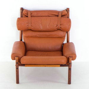 <span class=keywords><strong>Fauteuil</strong></span> en cuir vintage moderne du milieu du siècle des années 1970 chaise longue en bois antique avec appuie-tête chaises de salon pour ferme - Product Image 6