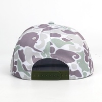 Casquette Snapback à Visière Plate Camouflage Personnalisée avec Broderie 3D, Casquette Trucker à Corde, Casquette Snapback Ajustable pour Sports de Plein Air à Visière Plate