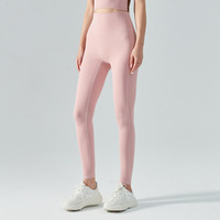 Roregal Nude Feel Pantalon de yoga taille haute Double face brossé Peach Lifting Running Sports Tight Fitting Fitness Yoga Leggings