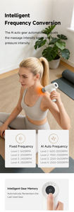 Súng <span class=keywords><strong>massage</strong></span> mini cầm tay kiểu dáng thể thao, điều khiển cảm ứng, giảm đau mô sâu, súng fascia bỏ túi - Product Image 6