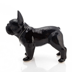 Decorazione per Soggiorno, Regalo per Migliore Amico, <span class=keywords><strong>Bulldog</strong></span> <span class=keywords><strong>Francese</strong></span> in Resina Nera - Product Image 3