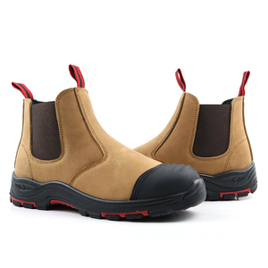 Newstyle cuero genuino Chelsea trabajo Casual deportes corte alto Mujer ingeniería caras botas de seguridad de trabajo para hombres - Product Image 3