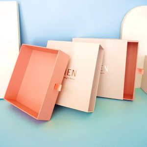 ไมเคิลกล่องของขวัญกระดาษแข็งสีขาวสีชมพูหนา2มม. สำหรับจัดส่งสำหรับเครื่องประดับสร้อยคอต่างหูน้ำหอมลิ้นชักกระดาษเสริม - Product Image 4