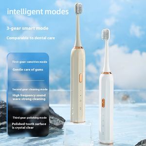 <span class=keywords><strong>Cepillo</strong></span> de dientes eléctrico ultrasónico impermeable AI IPX7 para adultos niños LED USB tipo C cerdas suaves recargables para viajes en casa - Product Image 3