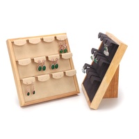 Présentoir en bois massif Portrait Collier Rack Anneau Pendentif Présentoir Bracelet Bijoux Plateau