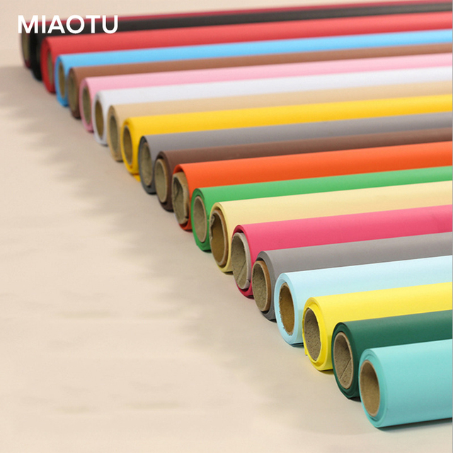 MIAOTU OEM Custom Background Photography Backdrop 1.35*5m/1.35*10m Wholesale Background Paper