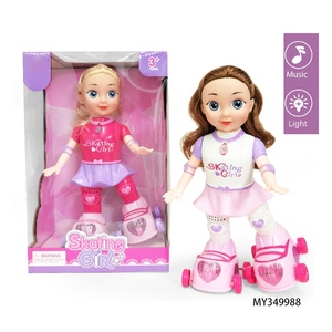 Juguete de Moda 2026, <span class=keywords><strong>Muñeca</strong></span> Eléctrica <span class=keywords><strong>Patinadora</strong></span> con Luz y Música, Juguete de Plástico BO para Niñas, Regalo de Navidad - Product Image 2