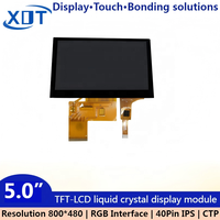 5,0 Zoll TFT LCD Display Bildschirm 800*480 Anzeige RGB-Schnittstelle LED-Beleuchtung 350 Nits Helligkeit Anpassbare Bildschirmfarbe