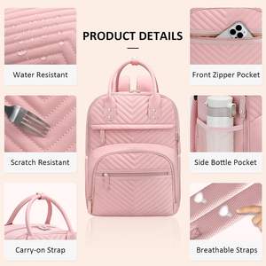 <span class=keywords><strong>Sac</strong></span> pour bébé rose élégant de grande capacité <span class=keywords><strong>Sac</strong></span> à langer imperméable pour femmes <span class=keywords><strong>Sac</strong></span> à <span class=keywords><strong>dos</strong></span> - Product Image 6