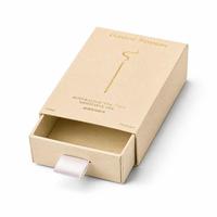 Boîte à tiroir en papier texturé avec logo personnalisé, petit MOQ, livraison rapide, emballage de luxe pour bijoux et cosmétiques, vente en gros