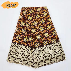 Nakış kuru İsviçre vual dantel kumaş 5 Yard avusturya Lafaya saf pamuk % <span class=keywords><strong>100</strong></span> pamuk hızlı teslimat vual pamuk dantel fransız - Product Image 2