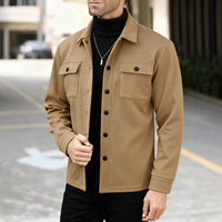Nouvelle veste bomber respirante pour homme automne/hiver 2025, style européen et américain, décontractée et tendance, à simple boutonnage et col rabattable