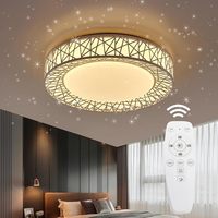 TSINYE-Plafonnier à LED à encastrer, réglable, luminosité, télécommande