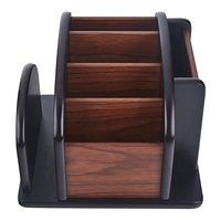 Boîte de rangement de télécommande de bureau polyvalente créative en bois table en bois porte-stylo de stockage de petits objets