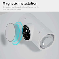 Lampe murale à détecteur de mouvement, lumière d'ambiance dégradée, détecteurs LED, éclairage extérieur à intensité variable, lampes décoratives pour couloir