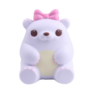 Fidget Bear White, jouet anti-stress en position assise, matériau TPE, pour les enfants de 2 à 4 ans, unisexe - Product Image 1