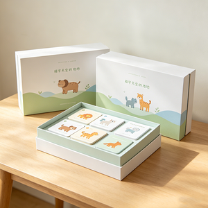 Cartes flash cognitives pour bébés animaux, papier épais imperméable, jouet éducatif pour l'apprentissage précoce, jouet éducatif pour les tout-petits, l'enseignement préscolaire, les enfants - Product Image 2