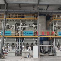 Ligne de production de mortier la plus vendue CE ISO 10-25T/H, usine de production de carreaux, mélangeur de poudre automatique pour usine de matériaux de construction