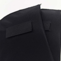 Épaulettes autocollantes pour robe de soirée, forme semi-circulaire, brodées, en éponge 100% coton, écologiques, unisexes, personnalisées