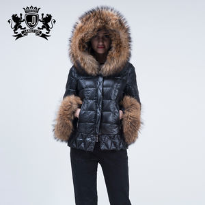 <span class=keywords><strong>Cappotto</strong></span> imbottito da <span class=keywords><strong>donna</strong></span> <span class=keywords><strong>con</strong></span> cappuccio <span class=keywords><strong>con</strong></span> collo in <span class=keywords><strong>pelliccia</strong></span> di procione e piumino da <span class=keywords><strong>donna</strong></span> rimovibile - Product Image 6