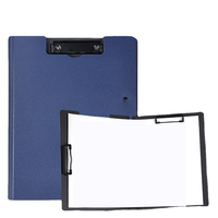 Porte-documents A4 en plastique PP avec logo personnalisé pour fournitures de bureau, menu d'infirmière, restaurant, classeur de rangement avec pinces
