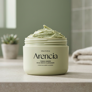 Crème Mochi au Thé Vert Arencia 120g – Soin Coréen Hydratant et Nettoyant en Profondeur pour les Pores, Parfumé, pour Femmes Adultes - Product Image 2