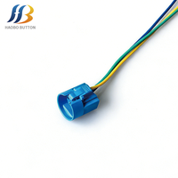 Connettore a pulsante in metallo/plastica 22mm 1NO1NC Ottone 24V 3A IP40 per controllo industriale con terminale a pin HAOBO