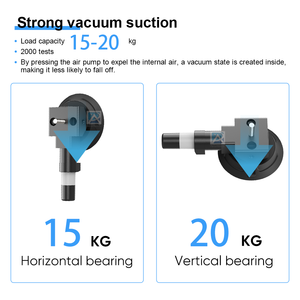 Ventouse multifonctionnelle en alliage d'aluminium et silicone de 3 pouces, capacité de charge de 15 à 20 kg, pour voiture, vélo, camping, support de caméra d'<span class=keywords><strong>action</strong></span> - Product Image 2