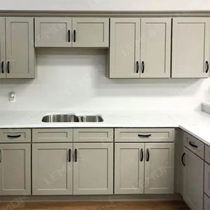 Châu Âu Shaker hiện đại tủ bếp với gỗ thép không gỉ đồ nội thất nhà bếp - Product Image 1