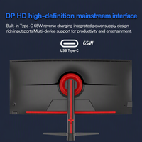 Moniteur de jeu courbe de 38 pouces en gros avec écran 4K 144Hz KVM 1MS Temps de réponse PD65W-for les joueurs sur ordinateur PC