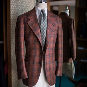 2023ที่กำหนดเองตัดเย็บอย่างเป็นทางการสูทสีน้ำตาลสำหรับผู้ชายฤดูหนาวสวมใส่ - Product Image 5
