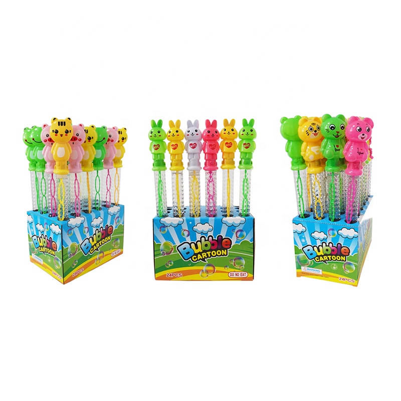 Multi design Cartoon Bubble Water Bubble Wand Bubble Stick Outdoor Kid Toy