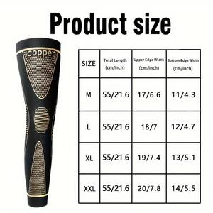 Manchons de compression longs en cuivre pour jambes entières, genouillères de compression, vente en gros d'usine - Product Image 5