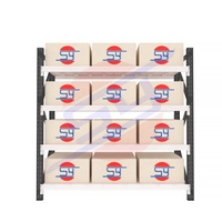 Système de rayonnage de stockage d'entrepôt en métal réglable à 4 niveaux prix d'usine étagères de rayonnage en acier métallique