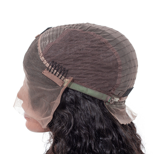 Hot sale 12A remy brazilian virgin invisible 180% 150% nature wave lace front wig with baby <span class=keywords><strong>hair</strong></span> - Product Image 5