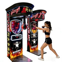 Machine de boxe d'arcade Dragon Punch à monnayeur, certifiée CE, version anglaise, 12 mois, jeu de frappe électronique à récompense KML