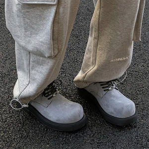 Nuove Scarpe Derby da Uomo con Suola Spessa, Tacco Alto, Taglio Basso, Punta Rotonda, Scarpe in Pelle alla Moda - Product Image 4