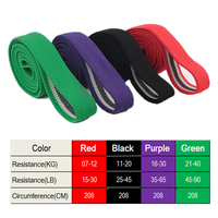 Bandes personnalisables de yoga d'entraînement de forme physique d'exercice d'étirement de résistance de boucle de tissu long
