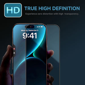 ฟิล์มกันรอยกระจกนิรภัยใส 9H HD พร้อมกรอบติดตั้งสำหรับ iPhone 17 ซีรีส์ (ตัวอย่างฟรี) - Product Image 2