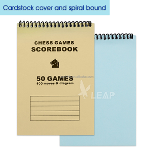 Bloc-notes en papier sans bois OEM ODM, 50 feuilles de scores d'échecs avec 100 mouvements, carnet de scores de tournoi, carnet de notes pour les jeux d'échecs - Product Image 5