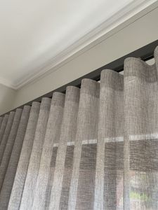 Cortinas de Voile de Poliéster con Aspecto de Lino Suave, Tamaño Personalizado, para una Sala de Estar Elegante - Product Image 3