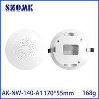 Boîtier audio perforé en ABS 170x55mm pour modules de haut-parleurs de plafond, systèmes de maison intelligente et appareils d'accès au réseau