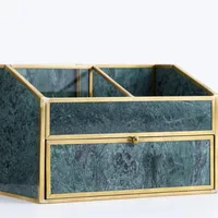 Natural Stone Green Colors New Design Jewely Boxes Set