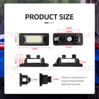 Ensemble d'éclairage de plaque d'immatriculation à LED pour BMW E82 E88 E90 E39 E60 E70 E71
