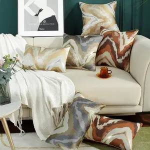 Jacquard Kussenhoes Licht Luxe Model Kamer Knuffel Nordic Home Rugleuning Taille Kussenhoes
