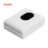 SUNPN Capteur infrarouge sans fil intelligent pour toilettes, moniteur d'occupation des cabines de toilettes publiques mural, double couleur rouge/vert