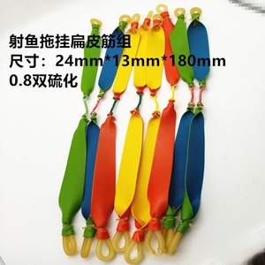 Bandas de Ejercicio, Bandas Elásticas Planas de Goma, Color Aleatorio, para Entrenamiento Físico, Estiramiento, Ejercicio, Todas las Edades, Empaquetado en Bolsa OPP - Product Image 3