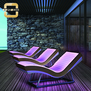Ensemble de housse de chaise longue de canapé violet avec des lignes fascinantes paquet pour fournisseur unique de chaise longue de plage - Product Image 1