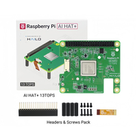 Kit de développement AI HAT+ 13/26 TOPS pour Raspberry Pi, module d'inférence en temps réel Hailo-8 avec dissipateur thermique en aluminium et ventilateur de refroidissement