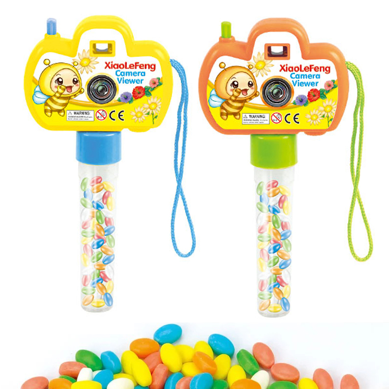Juqi Candy Toys HotSale Plastic Picture Camera Viewer Cheap Toy Candy